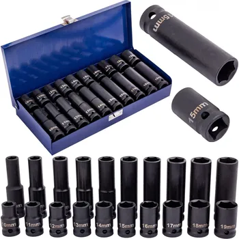 Gola sada Sada kovaných ořechů 10-19mm 20ks (Sada kovaných hlavic klíčů 10-19mm 20ks)