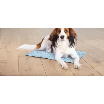 Pelíšek pro psa Chladící podložka pro zvířata, motiv bublinky, světle modrá 90 x 50 cm