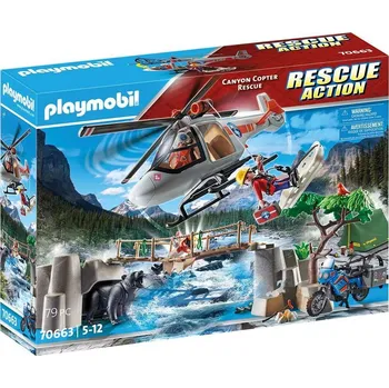 Stavebnice Playmobil PLAYMOBIL® 70663 Nasazení helikoptéry v kaňonu