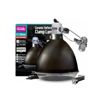 Osvětlení do terária Arcadia Clamp Pro D3 UV Basking Lamp - Graphite
