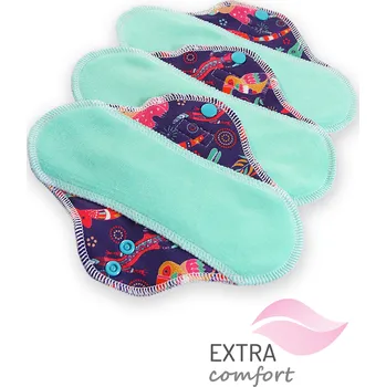 Menstruační vložka Petit Lulu s.r.o. Australská zvířata - látková vložka STANDARD (SLIM) - Látková vložka STANDARD 3 ks