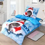 3D povlečení APEX - Vánoční kočka