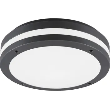 Venkovní osvětlení Trio Leuchten R62151142 KENDAL - Venkovní LED svítidlo na strop v šedé antracitové barvě, LED 10W, 3000K, IP54 (Antracitové stropní LED úsporné svítidlo)