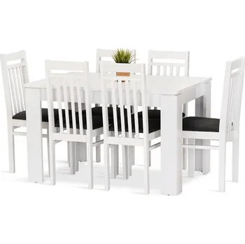 Jídelní set Nábytek PEGAS s.r.o. Jídelní set Dante 6 bílá/zelená