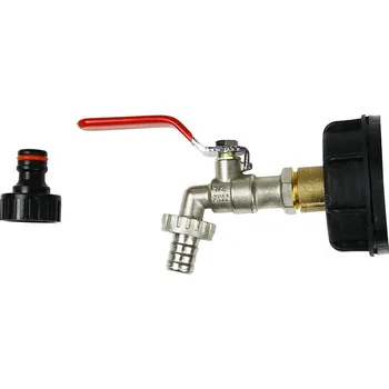 Ventil Bestent Kovový ventil na IBC kontejnerovou nádrž 1000l IBC NKR 1/2 " s rychlospojkou