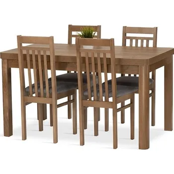 Jídelní set Nábytek PEGAS s.r.o. Jídelní set Meteor 4 dub lefkas/modrá