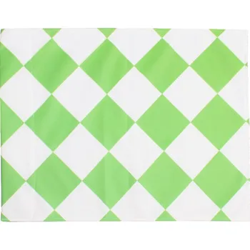 Rohový praporek Látka na rohový fotbalový praporek bílá/zelená