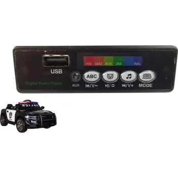 Dětské elektrovozidlo Mamido Hudební panel do policejního elektrického autíčka JC666