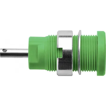 Krokosvorka Schützinger DI SEB 6525 Ni / GN bezpečnostní vestavná zásuvka 4 mm zelená 1 ks