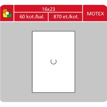 Samolepící etiketa Coveris Motex - etikety cenové 16 x 23 mm, bílé