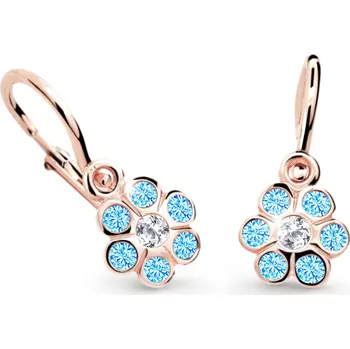Náušnice Cutie Jewellery Dětské náušnice C1737R-Světle modrá