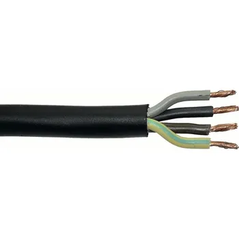 elektrický kabel Silový kabel H05 RR-F 4x2,5 (CGSG) černý, metrážové zboží