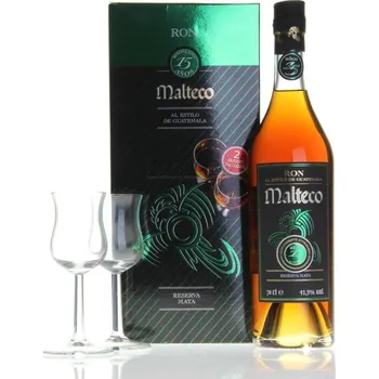 Rum Rum Malteco 15YO 0,7l 41,5% + 2 skla