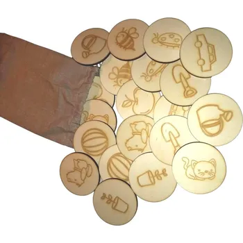 Dřevěná hračka Stoa Dřevěné pexeso 10 dvojic - velké dílky