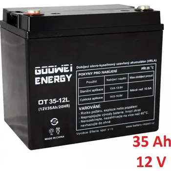 Trakční baterie Trakční baterie (GEL) OTL 35 Ah , 12 V , kontakty B1 , GOOWEI ENERGY (Goowei)