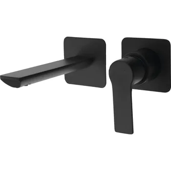 Vodovodní baterie Sapho PAX podomítková dvouprvková umyvadlová baterie, černá mat