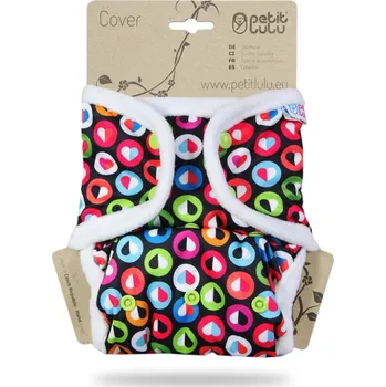 Plenkové kalhoty Petit Lulu s.r.o. Barevná srdíčka - svrchní kalhotky s kapsami pat