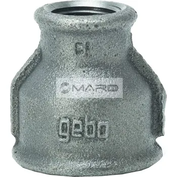 Instalatérský materiál GEBO Nátrubek černý redukovaný č.240 FF 5/4" x 1", 240-29S