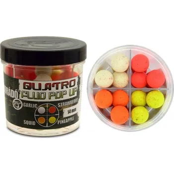 Boilies Haldorádó Quatro Fluo Pop Up Boilies 14 mm
