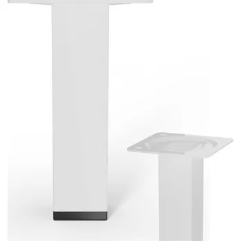 Stolová podnož Walteco Nábytková noha hranatá 25x25x100mm, bílá