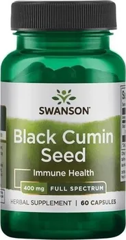 Přírodní produkt Swanson Black Cumin Seed 400 mg 60 cps.