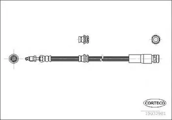 Brzdová hadice CORTECO 19032981