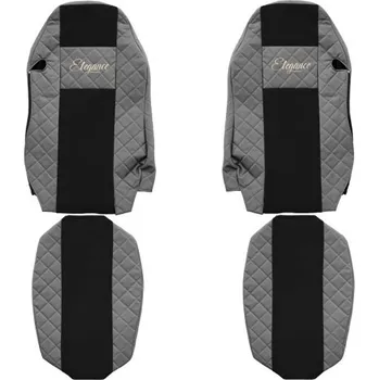 Kožené autopotahy MAN TGX, šedé