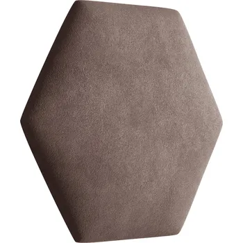 Obklad Eka Čalouněný panel Hexagon Trinity 40,5 cm x 35,3 cm - Tmavá béžová 2305