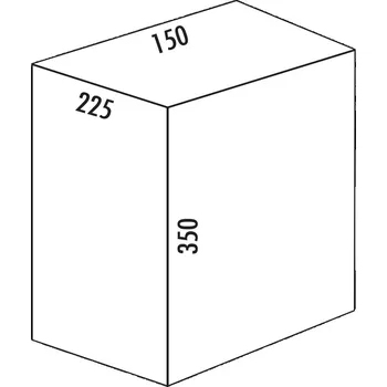 Odpadkový koš Náhradní nádoba, nerezová ocel, 10 litrů