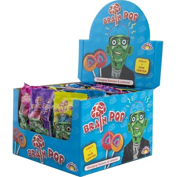 Bonbon Brain Pop lízátko 16g mění barvu a chuť