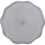 Prostírání kulaté OTELO šedá Ø 38 cm Mybesthome