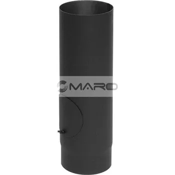 Kouřovod Trubka kouřovodu 1,5 mm s čistícím otvorem 130 x 250 mm, černá, A97.031325