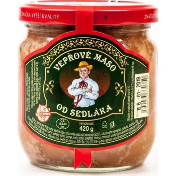 Konzervované maso Švéda Vepřové maso od sedláka 420 g