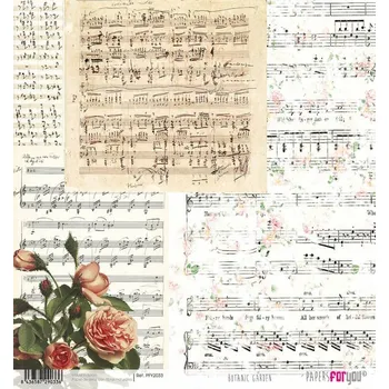 Výtvarný papír Rýžový papír SCRAP KVĚTINOVÁ ZAHRADA - Rice Paper SCRAP BOTANIC GARDEN