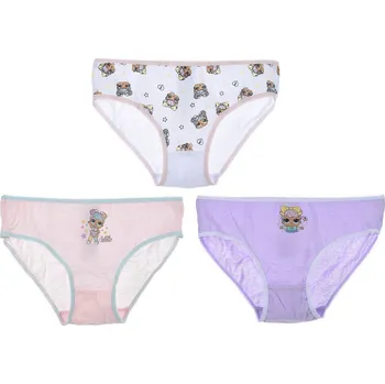 Dívčí spodní prádlo SUN CITY Dívčí kalhotky L.O.L. Surprise sada 3ks BIO bavlna Velikost: 9/10 let