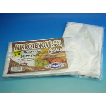 Sáček na potraviny Sáček mikroten 25x45cm pro domácnost 0,015 25ks