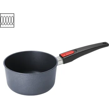 Pánev Rendlík Diamond LITE Induction s odnímatelnou rukojetí 18 cm na indukci - WOLL (Diamond LITE Induction omáčník s odnímatelnou rukojetí 18 cm / 2,0 l - WOLL)