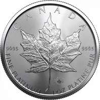 The Royal Canadian Mint Maple Leaf 1 oz 2021 platinová mince 31,1 g