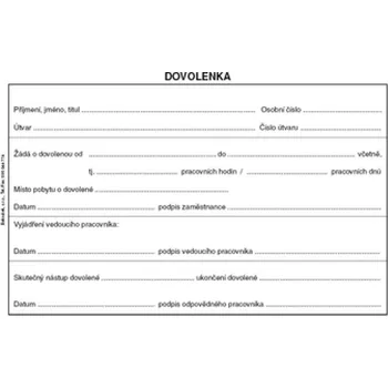 Dovolenka A6, ET075, Baloušek