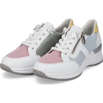 Dámské tenisky Dámské tenisky N4359-90 Rieker bílé Barva: weiss kombi, Velikost: 40