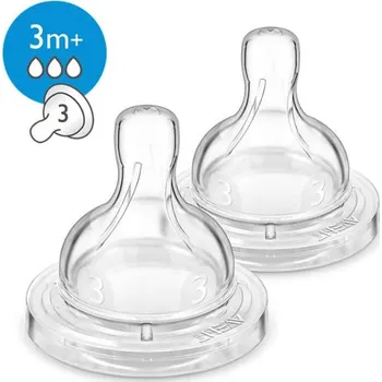 Philips Avent Dudlík Anti-colic-Classic+ 3 střední průtok, 2 ks