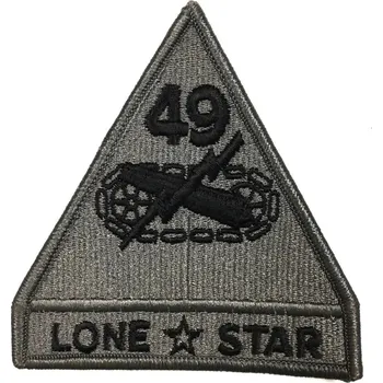Nášivka ARMÁDNÍ ORIGINÁL US ARMY Nášivka US 49th Armored Division"Lone Star" - Shoulder Sleeve Foliage Green velcro