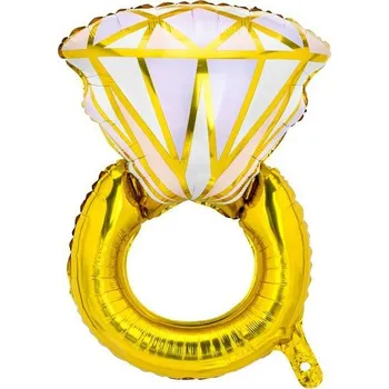 Svatební dekorace PCo Fóliový balónek - motiv Prsten, 60 x 95 cm