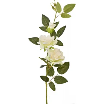 umělá květina Umělá růže 95 cm, krémová (124135 055 50-36 růže krém)