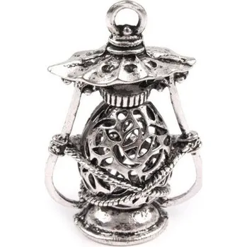 Přívěsek Přívěsek kovový - lampa 33x51 mm
