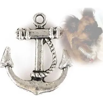 Přívěsek Přívěsek kovový - KOTVA 18x20mm