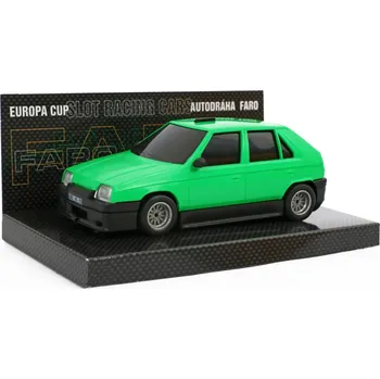 auto na autodráhu Favorit City, zelený - Model SRC 1:28 - motor 12 OOOotk. -K autodráze ITES, FARO, EuropaCup, Gonio .