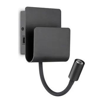 Nástěnné svítidlo LED Nástěnné svítidlo Ideal Lux Probe AP2 Nero 237930 9W 580lm 3000K IP20 černé