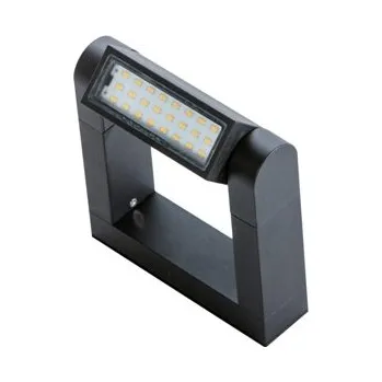 Nástěnné svítidlo LED Venkovní nástěnné svítidlo Azzardo Frame wall dark grey AZ2132 8W 800lm 3000K IP54 18,5cm tmavě šedé
