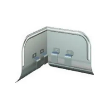 Střecha Zábrana přelití žlabu Lindab OSK - kout / RAL 7016 břidlicově šedá